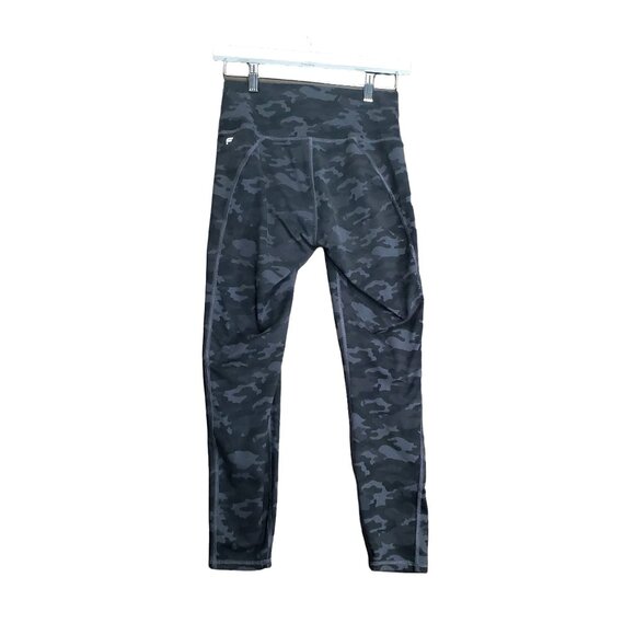 FABLETICS Women Define PowerHold Legging Small 7/8 Charcoal Camo Gray High Waist - Picture 3 of 10